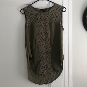 Olive Green Banana Republic Blouse